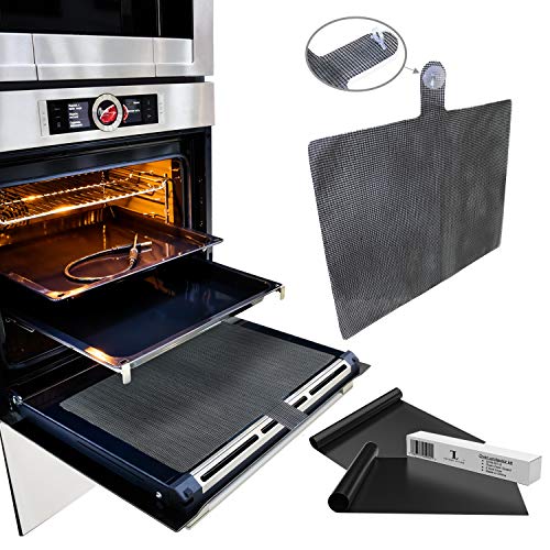 Universal Silicone Oven Door Mesh Splash Guard Shield Complete with 2