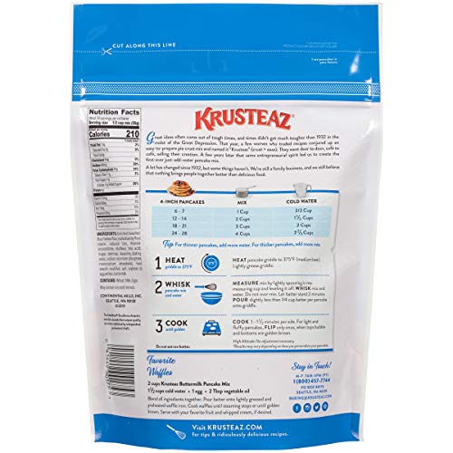 Krusteaz, Pancake Mix, Buttermilk 5 Lb (Packaging May Vary) Pricepulse