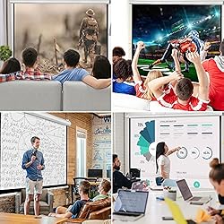 ZENY Projector Screen Pull Down 100 Inch 16:9 HD
