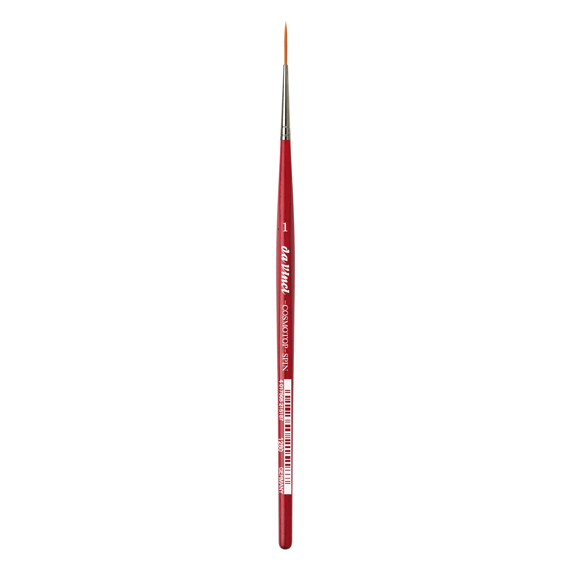 Da Vinci 1280 Series Rigger Brush, Synthetic Fiber, Red, 18.7 x 0.11 x 30 cm — image 1