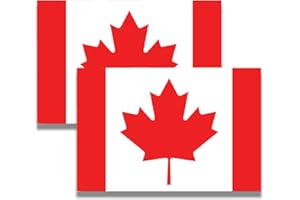 Magnet Me Up Canada Canadian Flag Car Magnet Decal, 4x6 Inches, 2 Pack, Red, White, Waterproof, Heavy Duty Automotive Magnet for Car Truck SUV