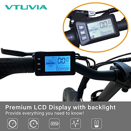 Vtuvia 20" Folding Electric Bike for Adults, 4.0 Fat Tire Bicycle