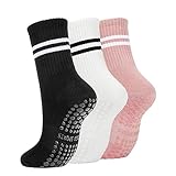 American Trends Women Pilate Grip Socks Non Skid