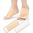 Uwbettry 2Pcs Castor Oil Pack Wrap for Feet, Reusable Castor Oil Compress Foot Wrap with Hook and Loop Strips, Organic Cotton