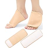 Uwbettry 2Pcs Castor Oil Pack Wrap for Feet, Reusable Castor Oil Compress Foot Wrap with Hook and Loop Strips, Organic Cotton