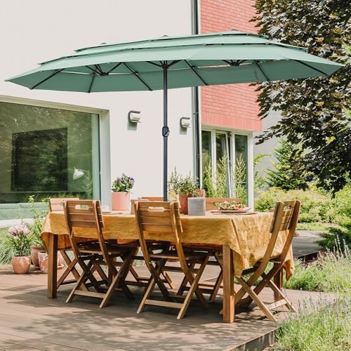 bright orange patio umbrella Tango Orange Patio Umbrella Replacement Canopy, 9 ft 8 Ribs