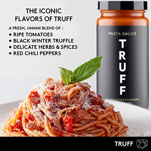 TRUFF Pasta Sauce, Black Truffle Pomodoro Flavorful Tomato Sauce for