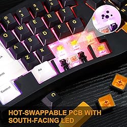 EPOMAKER Wireless Gaming Keyboard and Coiled Cable