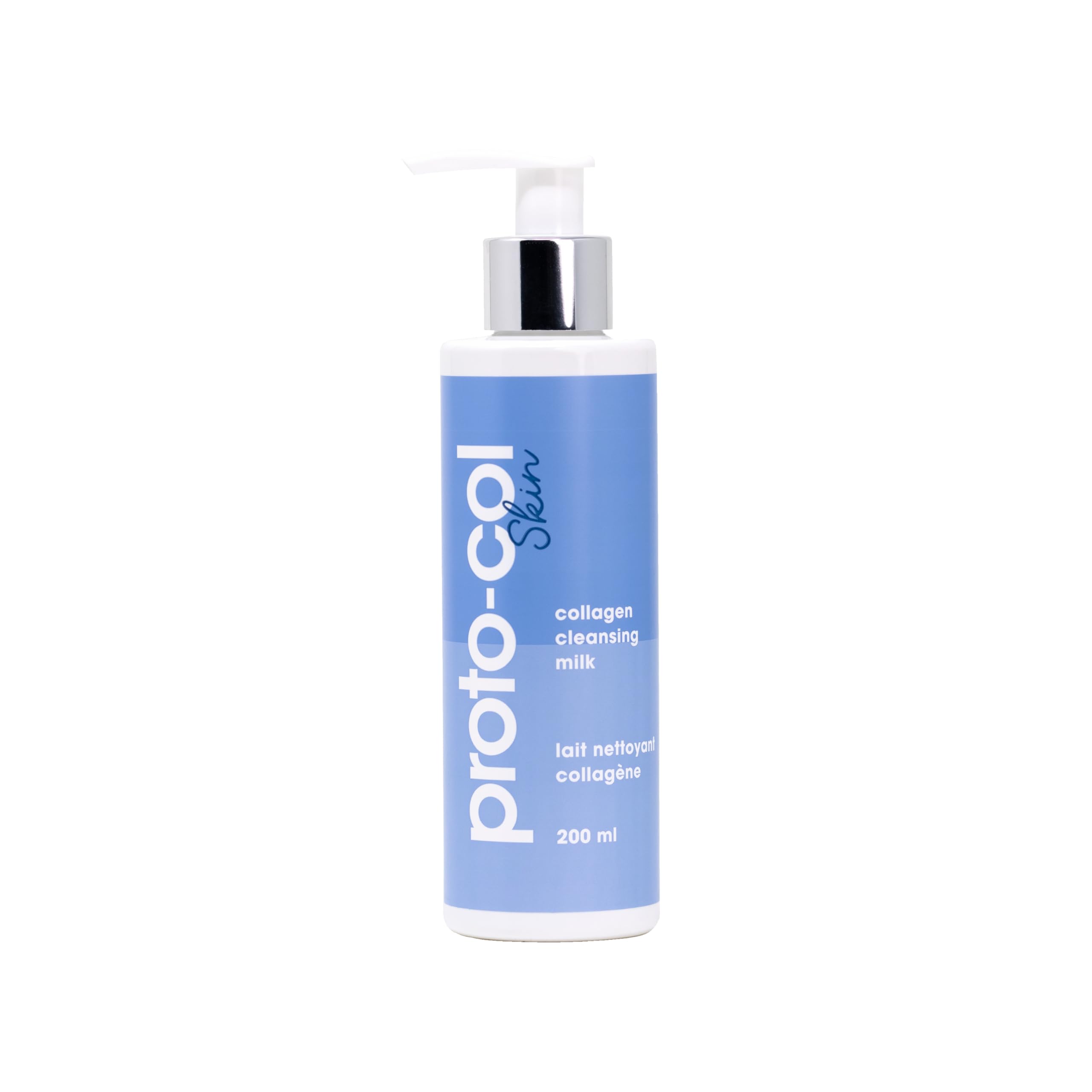 Proto-col Collagen Cleansing Milk for Face. Hydrating Face Cleanser with Hyaluronic Acid, Powerful Vitamins, and Minerals. Ideal for Brightening Skin and Removing Impurities (200 ml)
