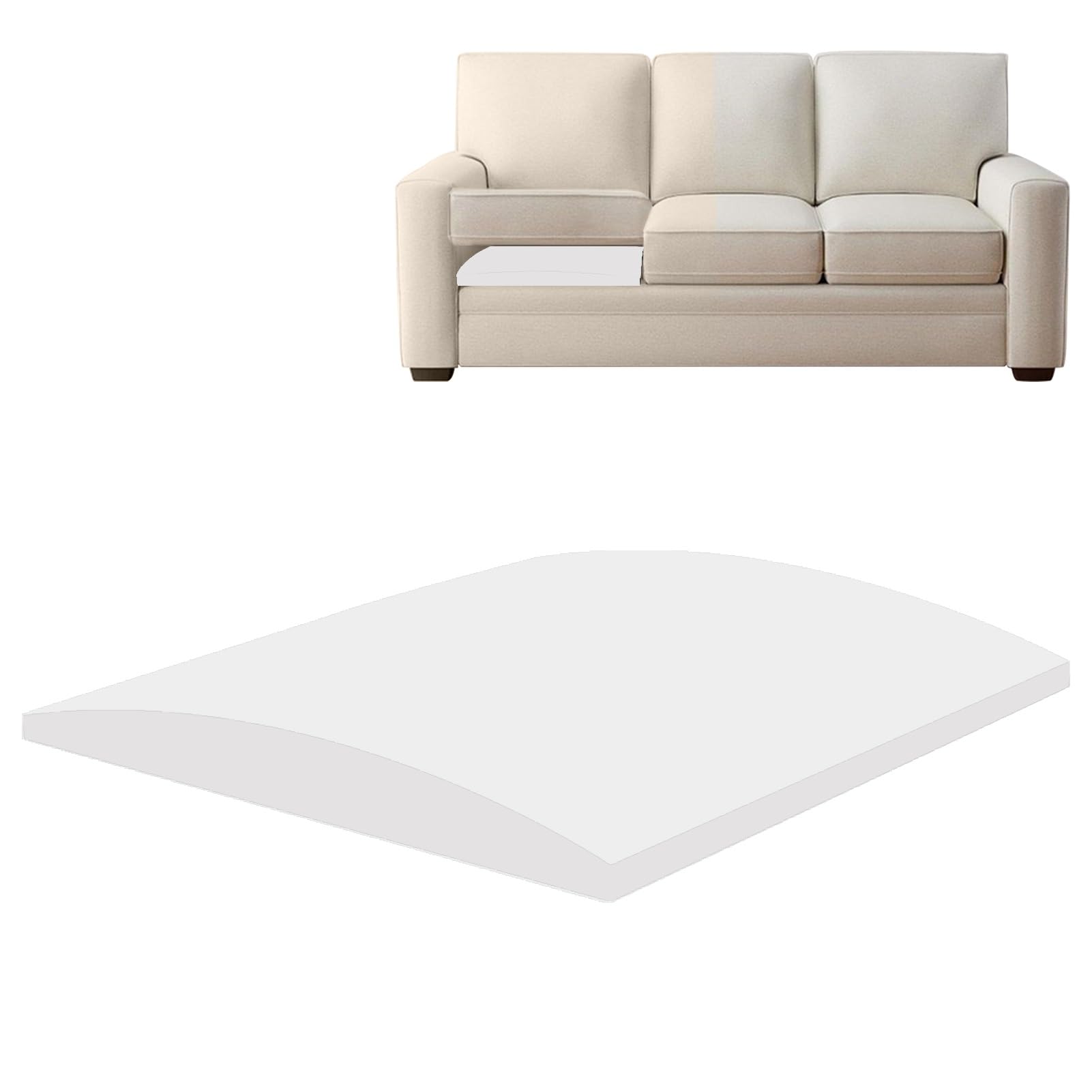 Photo 1 of Foreard 1 Pcs Couch Cushion Support 20 * 20 inches for Sofa Cushions Sagging Replacement Inserts Seat Foam Board? White ?