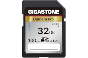 【5-Years Data Recovery】 GIGASTONE 32GB SD Card, Camera Pro, A1 V10 SDHC Memory Card Compatible with SPYPOINT TACTACAM Trail C