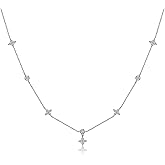 SLUYNZ 925 Sterling Silver CZ Flower Choker Necklace for Women Teens Dainty Leaf Pendant Necklace Chain
