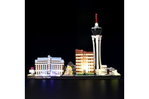 GEAMENT LED Light Kit for Architecture Skyline Collection Las Vegas - Compatible with Lego 21047 Building Model (Model Set Not Included)