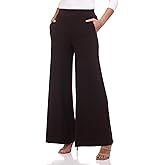 Rekucci Travel in Style Women's Stretchy Elegant Palazzo Wide Leg Pant