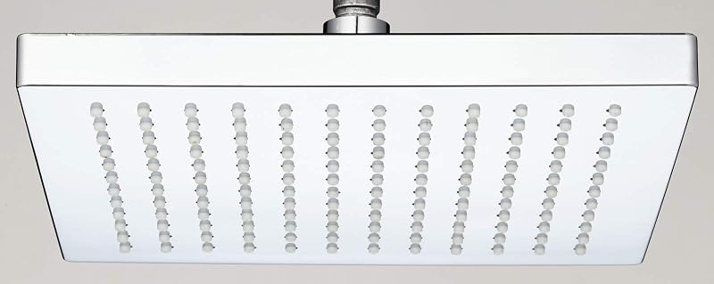 VeeBath 8" Square Rainfall Shower Head ABS Chrome 200mm Adjustable Swivel Ball