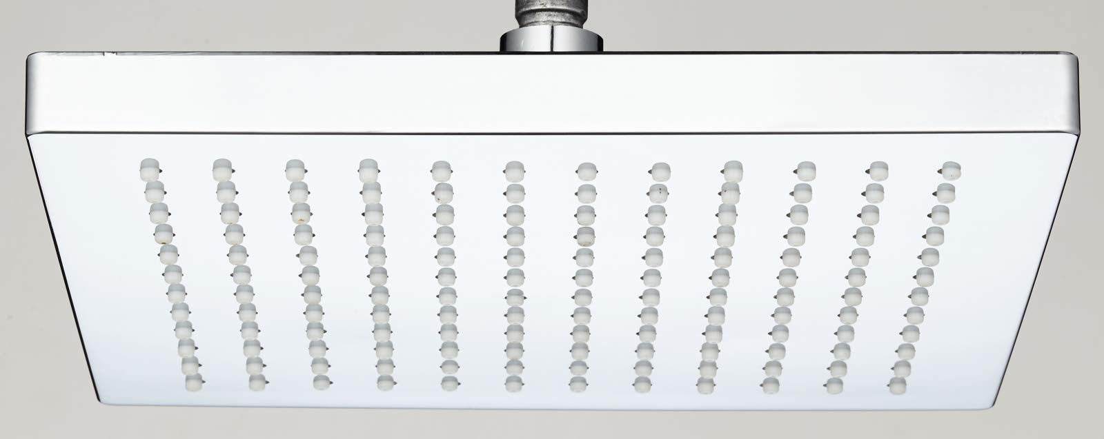 VeeBath 8" Square Rainfall Shower Head Large Rain Shower Head Adjustable with Swivel Ball Powerful High Pressure Top Spray Bathroom- 200x200mm, ABS-Chrome