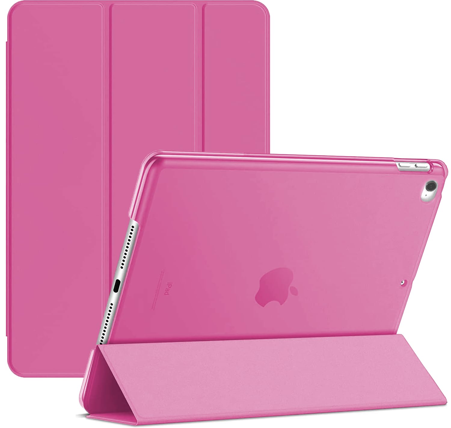 For Apple iPad Mini 4th/5th Gen A1538 A1550 A2126 A2124 Smart case Magnetic Stand cover with Wake/Sleep (Pink)