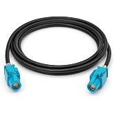 RedYutou FAKRA Z HSD LVDS 535 Cable 4 Core Universal Video Cable, Car High Speed Transmission RGB Reversing Image Harness 3 ft