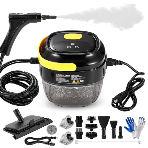 TXG Limpiador De Vapor De 2800w, Mango ajustable de 6 niveles, Máquina de Limpieza a Vapor presurizada de Alta Temperatura con Tanque de agua de 1700 ml, para Baño, Cocina y Muebles