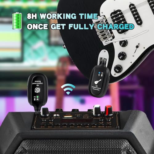 Transmissor Receptor P10 Sem Fio Para Guitarra Baixo Violão