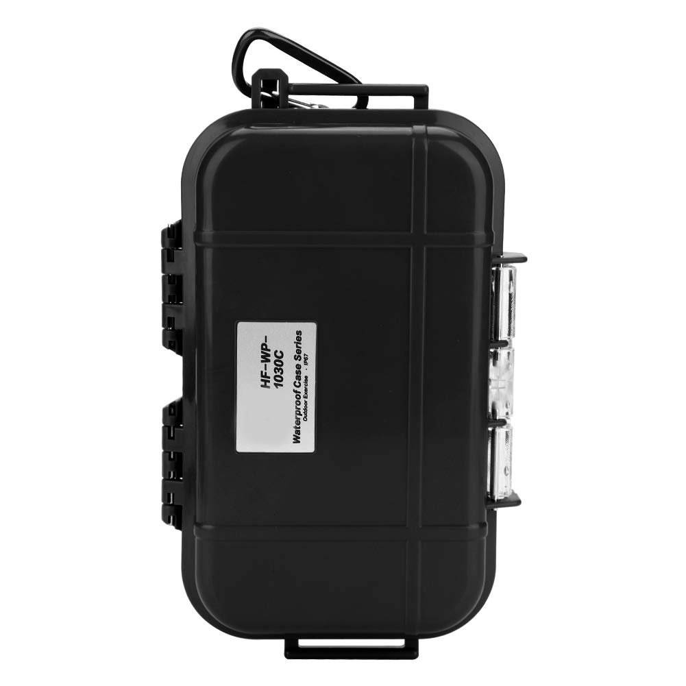FTVOGUE Waterproof Storage Case, Outdoor Survival Shockproof Waterproof Storage Case Airtight Carry Box Container for Outdoor Tool Carrying and Protecting(black)