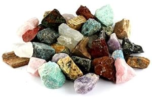 Crystal Allies 3 Pounds Bulk Rough Mixed Madagascar Reiki Crystal Healing Stones Large 1"