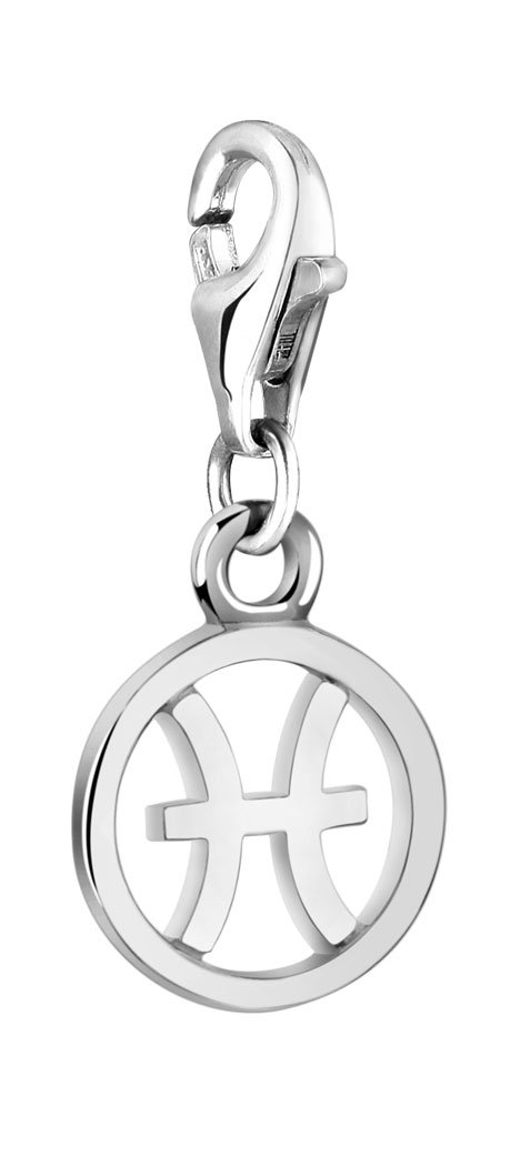 Nenalina Charm Pisces Zodiac Pendant, for All Brands of Charm Bracelets and Necklaces, Made of 925 Sterling Silver 713292-000