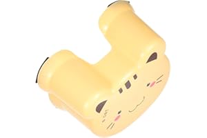 NESTINGHO Thickened Non-Slip Plastic Step Stool and Adults Yellow Cartoon Bathroom Foot Stool