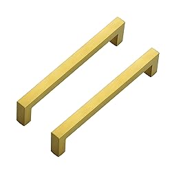 Ravinte 10 Pack Square Bar Kitchen Cabinet Handles