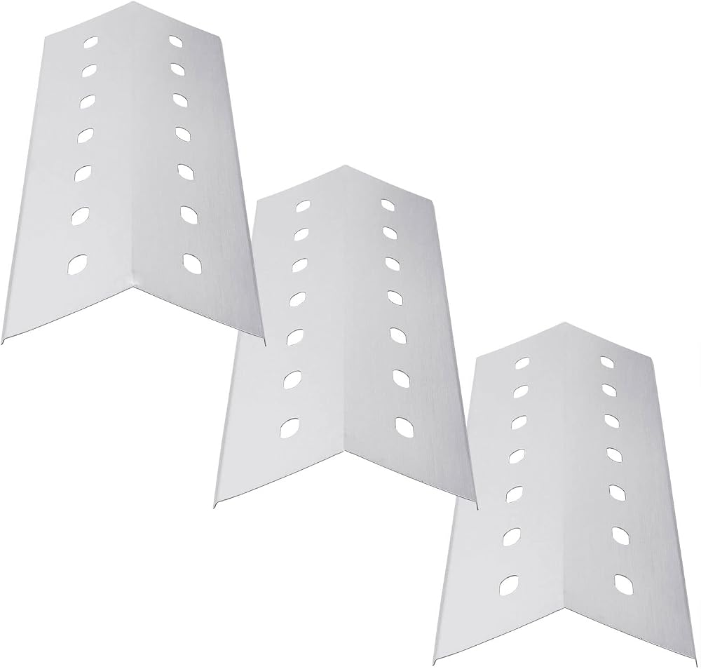 WELL GRILL 3-Pack Stainless Steel Flavorizer Bars 41x14 cm Heat Shield Tent