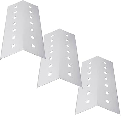 WELL GRILL 3-Pack Stainless Steel Flavorizer Bars 41x14 cm Heat Shield Tent
