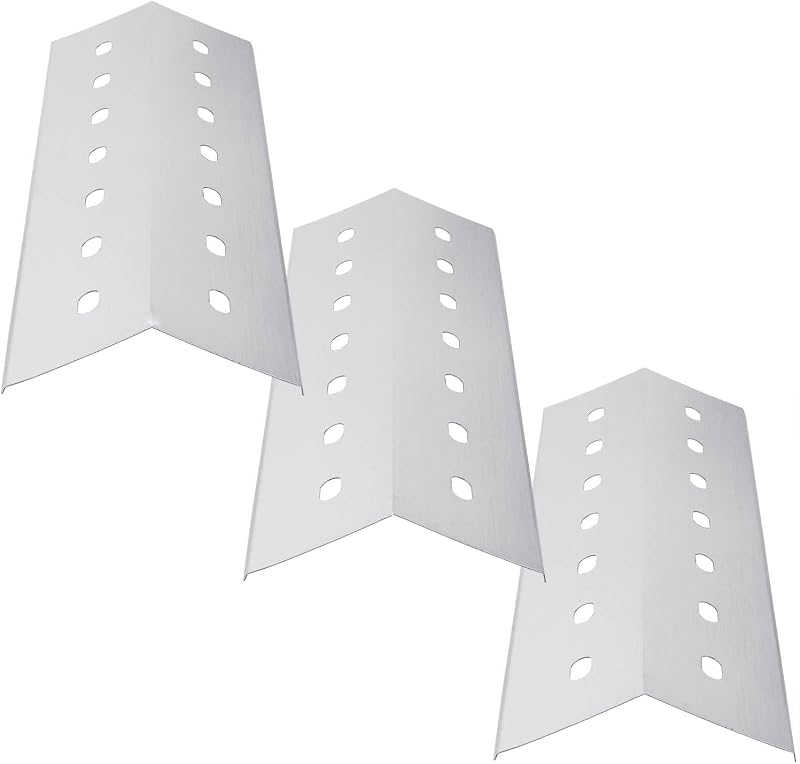 WELL GRILL 3-Pack Stainless Steel Flavorizer Bars 41x14 cm Heat Shield Tent