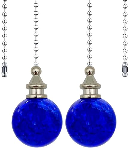 Pdqouc Clearance Ball Dazzling Ceiling Fan Pull Chain Pull Chain Extension Connector Light Crystal Blue