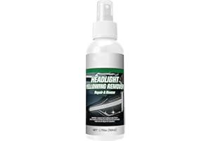 Headlight Cleaner - Headlight Restoration Cleaner Spray Kit - Headlight Cleaner and Restorer Kit, Professional Car Scratch Re