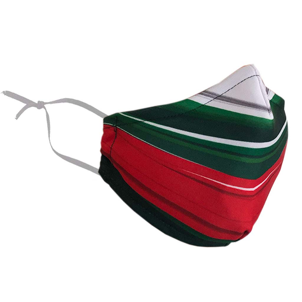 Delfina Stay Safe Reusable Face Mask Protection Washable Mouth & Nose Shield Breathable Anti Smoke Pollution Bike Motorcycle Sport (Green & Red)