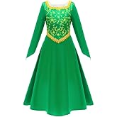 Dressy Daisy Toddler Little Girls Princess Ogre Halloween Costume Birthday Party Dress Up Green Gown