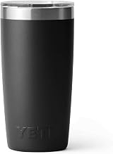 YETI Rambler 10 oz Tumbler with MagSlider Lid Stainless Steel Black view 8