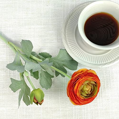 Artificial Ranunculus Flowers with Real Touch Stem, Silk Ranunculus
