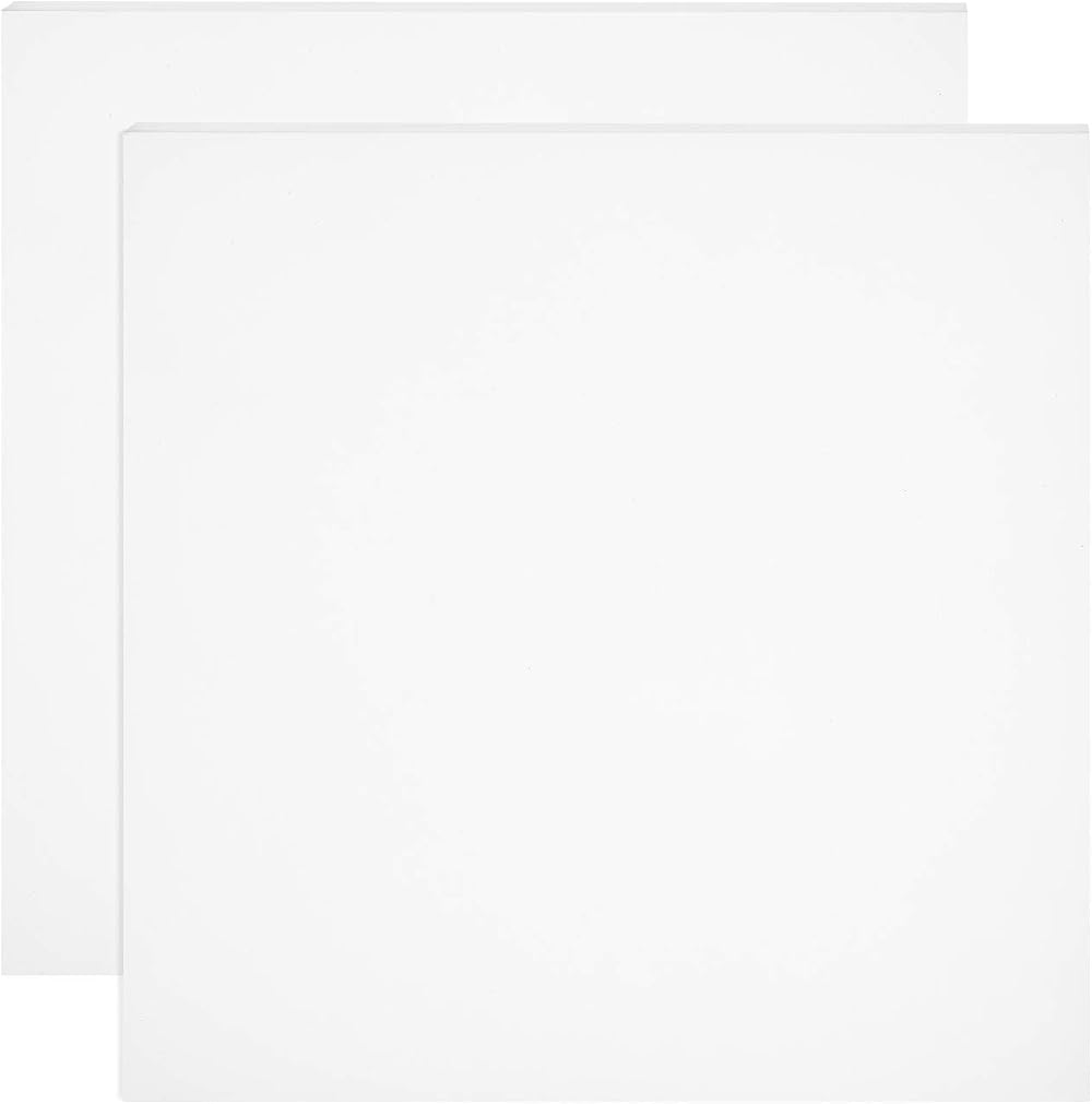 BENECREAT 2Pcs White Silicone Rubber Sheet 250x250x1mm High Temp Gasket Board