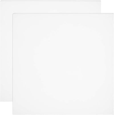 BENECREAT 2Pcs White Silicone Rubber Sheet 250x250x1mm High Temp Gasket Board