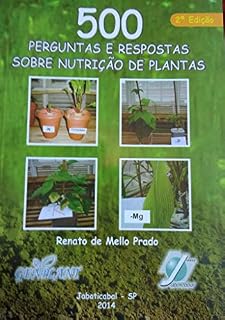 Livro 500 Perguntas e Respostas Sobre Nutrição de Plantas