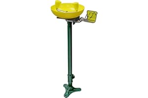 Speakman SE-583 Traditional Series Pedestal-Mounted Emergency Eyewash, Yellow