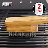 Weber Bamboo Barbecue Brush 45 cm Natural Bamboo Handle Stainless Bristles view 4