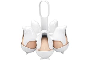 Asltw Dolphin Boiled Egg Holder – 3-in-1 Cooker, Server & Fridge Tray for Soft/Hard Eggs, BPA-Free, Cute Kitchen Gift for Kids & Families (White)