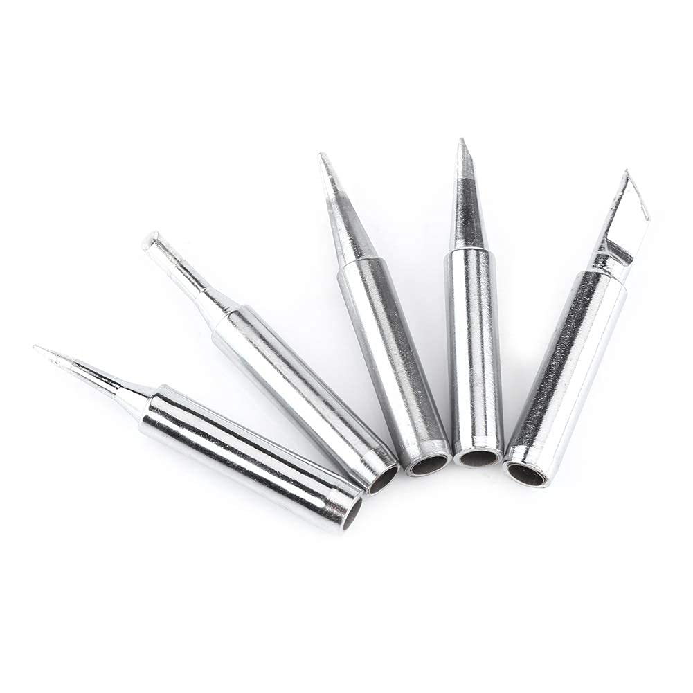 900M-T Soldering Tip Solder Iron Tips Replacement Kit for for Hakko, Radio Shack, TENMA, ATTEN, QUICK, Aoyue, Yihua Solder Station 5Pcs