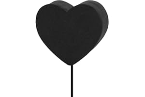 YGMONER Heart-Shape Star Car Antenna Topper - Easy to Find Car in The Parking Lot - Antenna Ball (Black Heart)