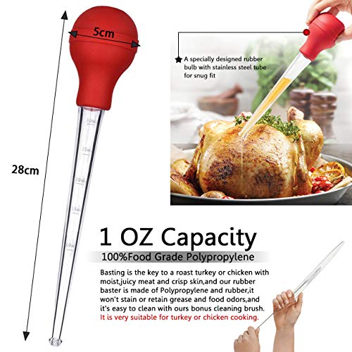 Turkey Baster for BBQ grill Cooking Basting and Marinating Turkey, Beef