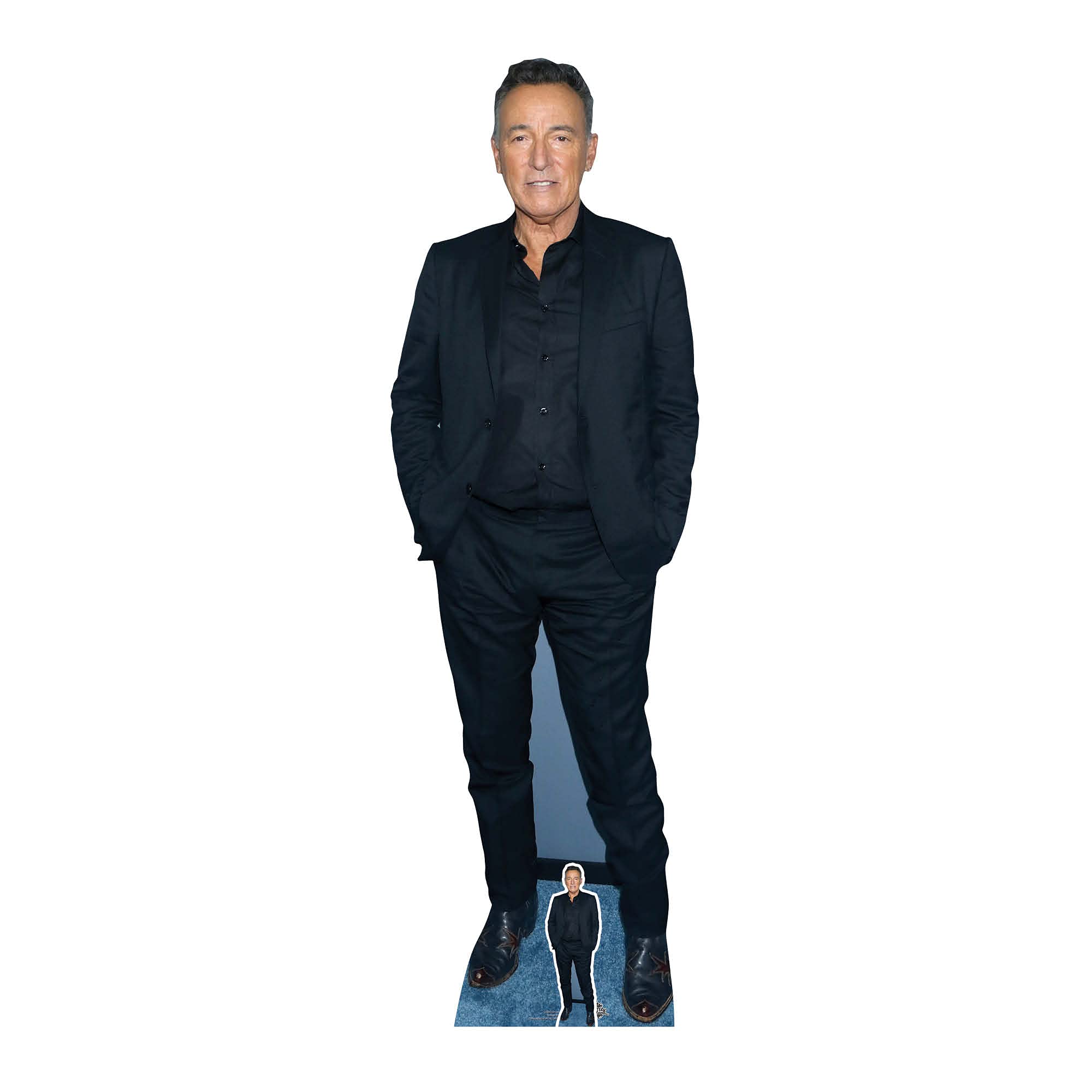 Star Cutouts CS893 Bruce Springsteen Lifesize Cardboard Cutout with Mini – Rock Legend Display for Music Fans, Parties & Gifts