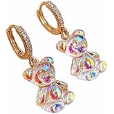 Gummi Candy Bears style Earrings Cute Jewelry Dangle Drop Earrings for Women (Gummi Candy Bears)