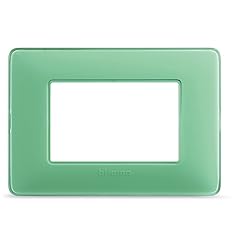 BTicino 3 Module Faceplate, Green, AM4803CVC